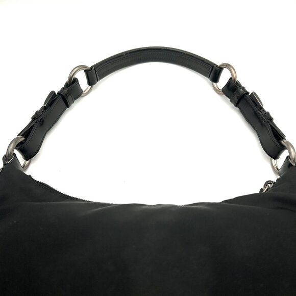 FINAL DROP! Prada Tessuto Nylon & Leather Bag with Grommet Embellishment - Picture 10 of 16
